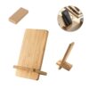 LANGE. Smartphone holder with 15W fast wireless charger in bamboo