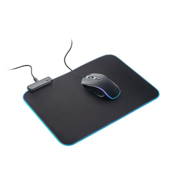 97134_103-c THORNE MOUSEPAD RGB. Gaming mouse mat with RGB LED lights in polyester