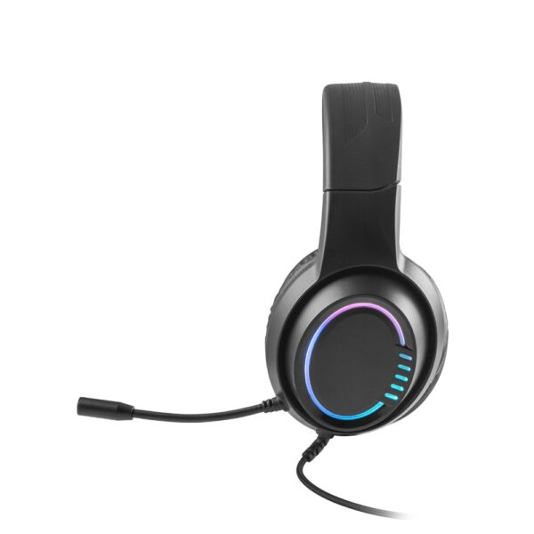 97135_103-c Thorne Headset RGB. ABS gaming headphones with 2m cable, microphone and RGB LED lights