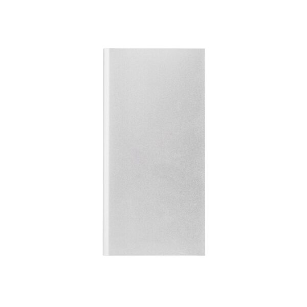 CLERK. 8.000 mAh power bank with solar panel in 100% recycled aluminium