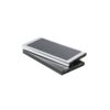 CLERK. 8.000 mAh power bank with solar panel in 100% recycled aluminium