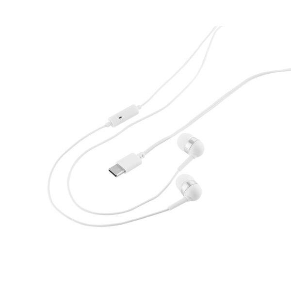 97139_106-d PRESLEY. Earphones with 1'2 metre USB-C cable and built-in ABS microphone