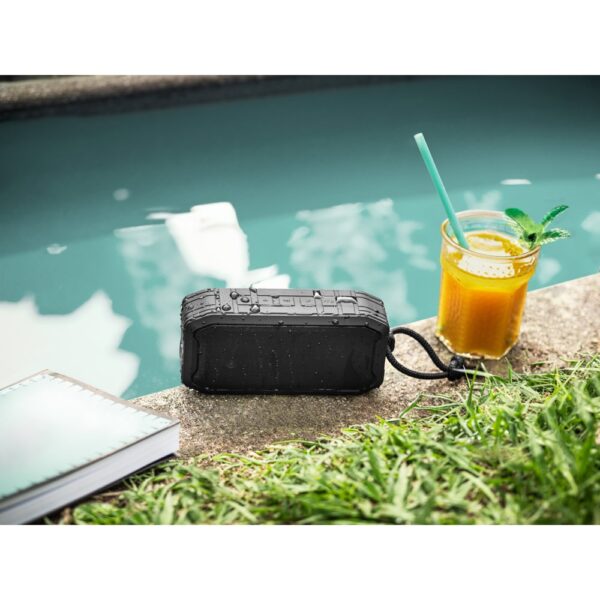97140_amb SHEERAN. Portable 10W speaker with IPX7 and 9h battery life on 100% recycled ABS