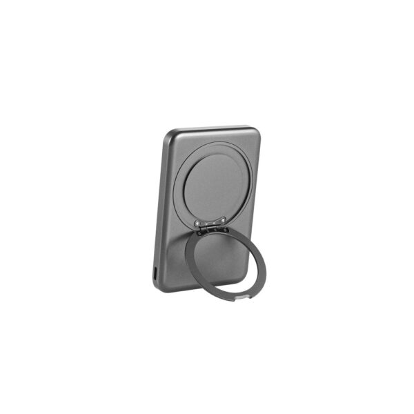 WARSHEL 5. 5'000 mAh magnetic power bank with 15W superfast wireless charger in recycled ABS (100% rABS) with stand