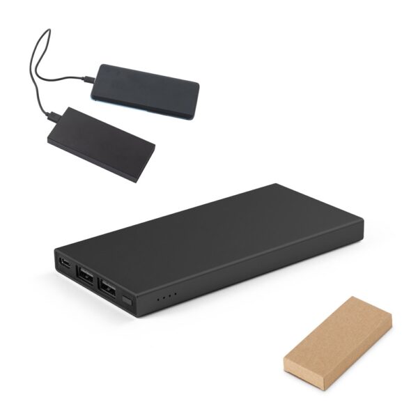97164_set DOROTHY 5. 5.000 mAh power bank made from recycled aluminium (100% rAL)