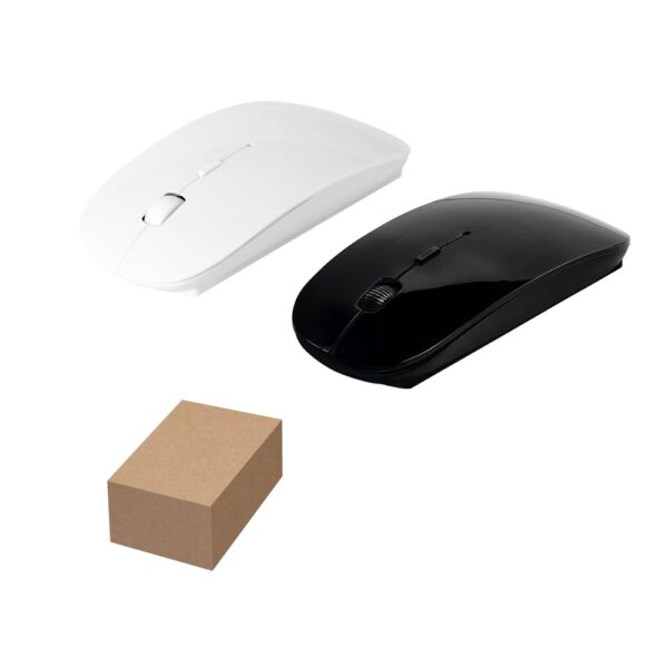 BLACKWELL. Battery-operated wireless mouse in recycled ABS (100% rABS)