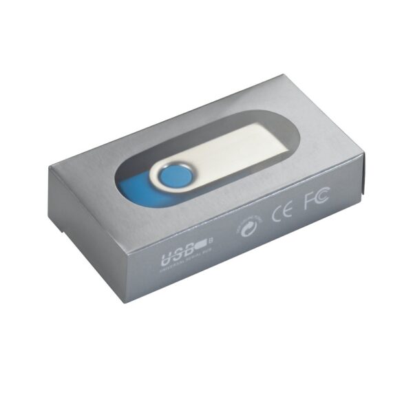 CLAUDIUS 8GB. 8 GB USB flash drive with metal clip