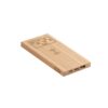 FITCH. Power bank 5.000 mAh with 5W wireless charger in bamboo