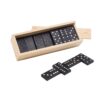 MIGUEL. Domino game in wooden box with lid