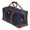 Travel bag Button Navy & Brown