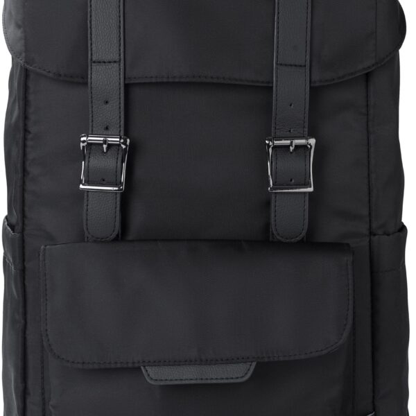 rPET (290T) polyester twill flap backpack Marlowe