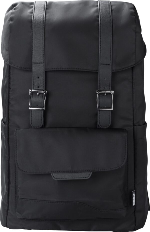 impr_1048149 rPET (290T) polyester twill flap backpack Marlowe