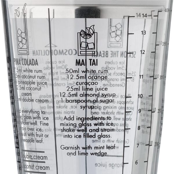 Glass cocktail shaker (400 ml) Adela