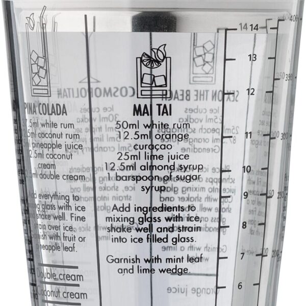 Glass cocktail shaker (400 ml) Adela