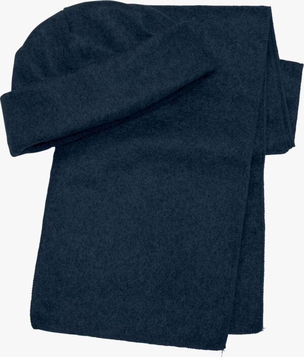Polyester fleece (200 gr/m²) beanie and scarf Russo