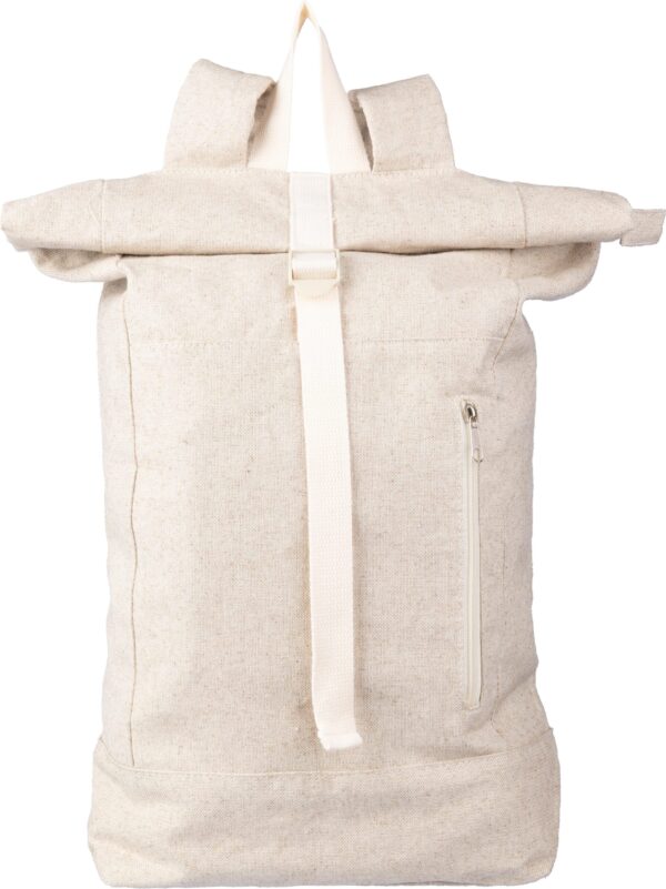 impr_1157682 Hemp (280 gr/m2) roll-top backpack Margarete