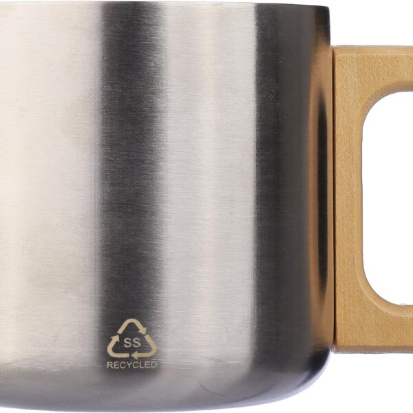 Recycled stainless steel double-walled mug 400 ml Dwight