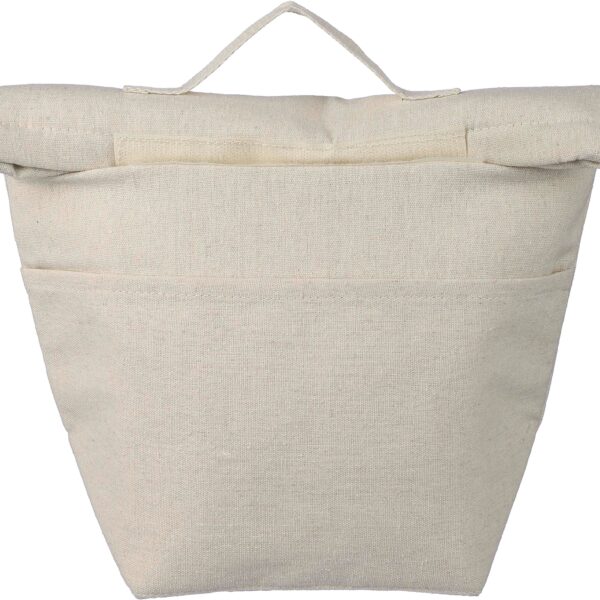 Recycled cotton (220 gsm) rolltop cooler bag Faith