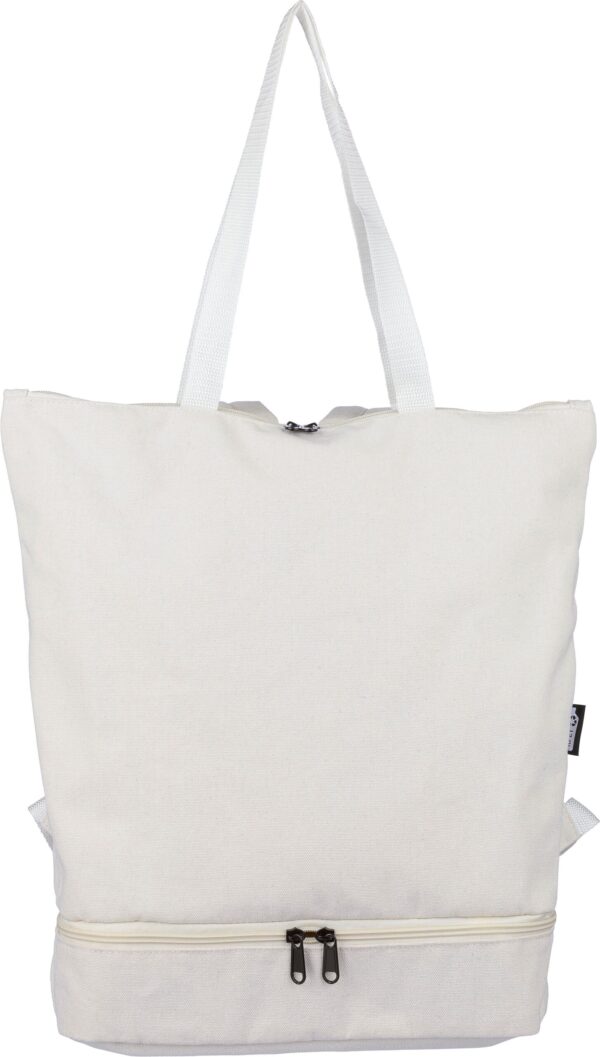impr_1258692 Recycled polycotton (330 gsm) tote backpack Osric