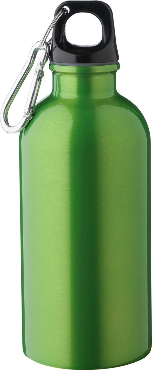 impr_1258891 Recycled stainless steel single walled bottle (400 ml) Sable