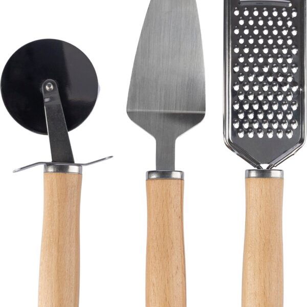 Metal and wooden kitchen tool set Sylvan