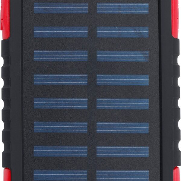 Rubberized ABS solar power bank Arin
