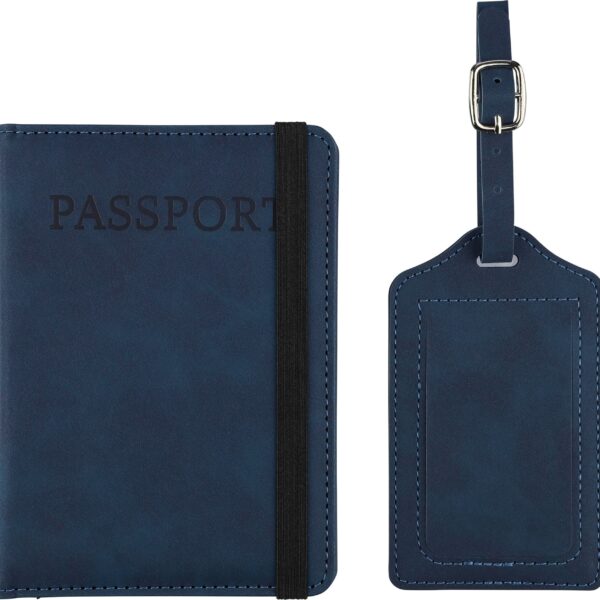 Recycled PU passport holder and luggage label Zani