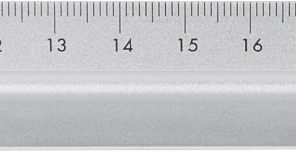 Aluminium 30 cm triangle-shaped ruler Tavi