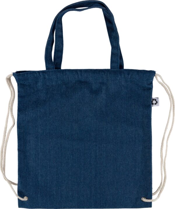 Recycled denim drawstring bag Dex