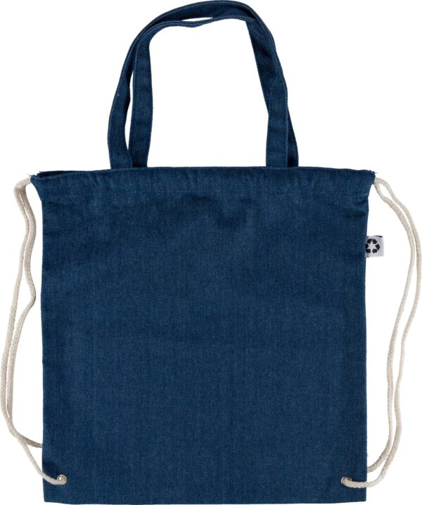 impr_1427316 Recycled denim drawstring bag Dex