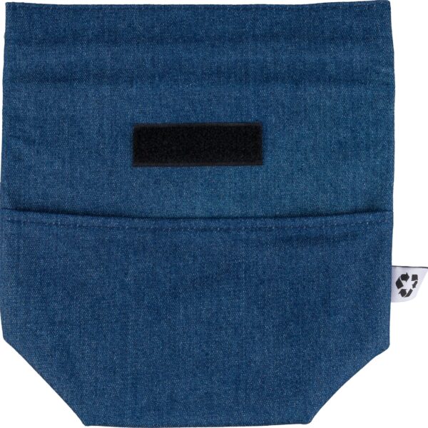Recycled denim cooler roll-top bag Mira