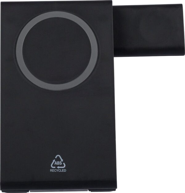 Recycled ABS 3-in-1 magnetic wireless charger Valerio