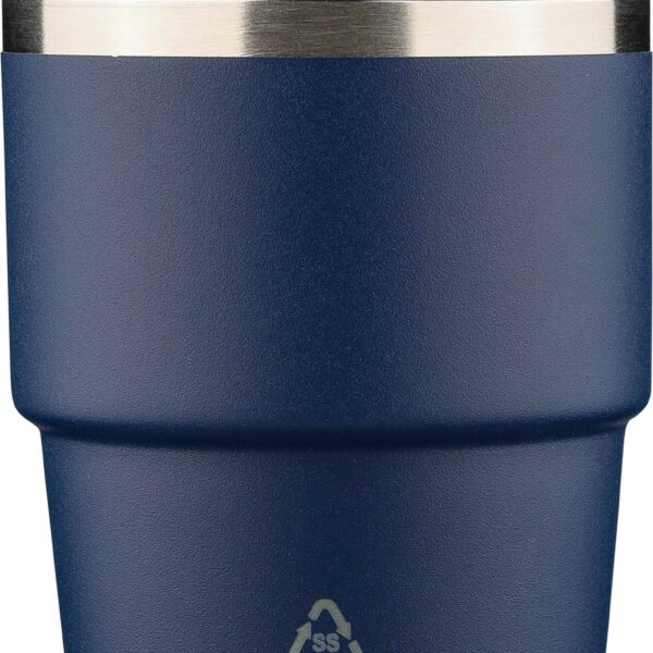 Recycled stainless steel double-walled mug (175 ml) Oli