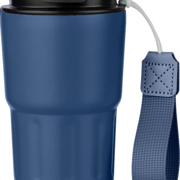 Stainless steel double walled mug Louisa