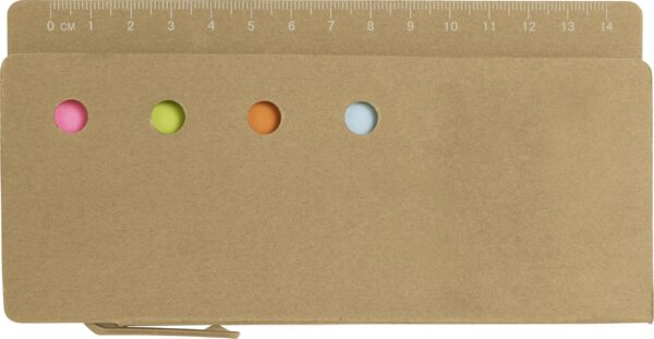 impr_926950 Cardboard memo holder with ruler Riva