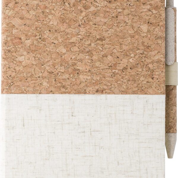 Cork and linen notebook and wheatstraw ballpen Kenzo Original