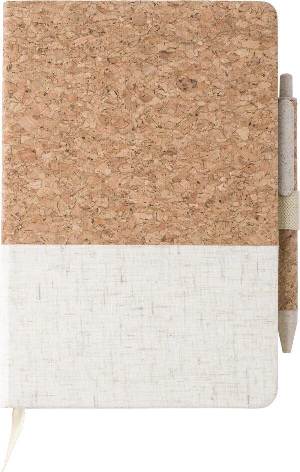 impr_930658 Cork and linen notebook and wheatstraw ballpen Kenzo Original