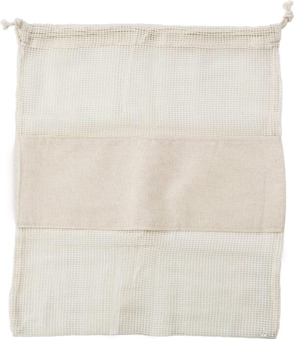 impr_946567 Set of three reusasable cotton mesh produce bags Adele