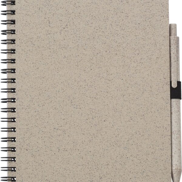 Wheat straw notebook with pen Massimo Original