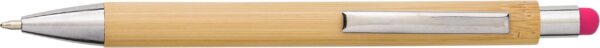 impr_950054 Bamboo and plastic ballpen Claire