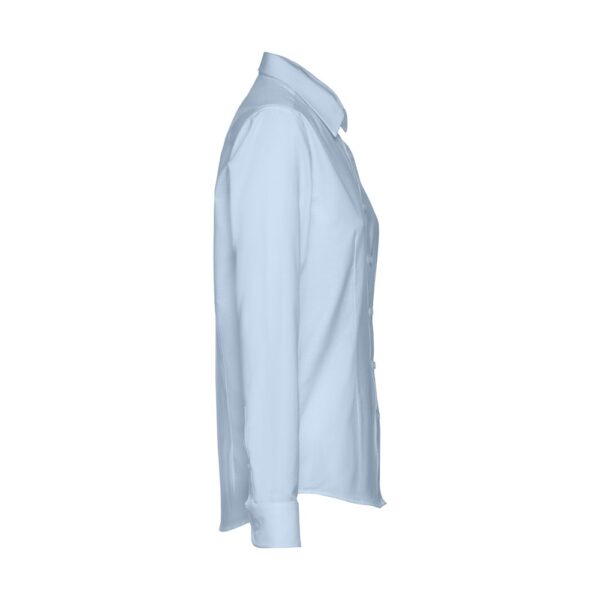 11176_124-c THC TOKYO WOMEN II. Women's long-sleeved oxford shirt with pearl coloured buttons