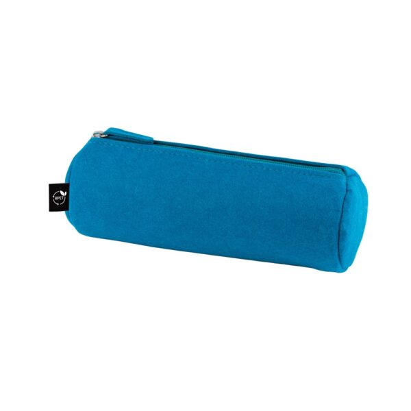 NOMAD. Multi-purpose case in recycled felt (100% rPET) with ruler, pencils, rubber and sharpener