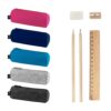 11196_set NOMAD. Multi-purpose case in recycled felt (100% rPET) with ruler, pencils, rubber and sharpener