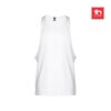 30121_a THC IBIZA WH. Men's split-sleeve cotton T-shirt with dropped armholes