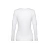 THC BUCHAREST WOMEN WH. Long-sleeved scoop neck fitted T-shirt for women. 100% carded cotton. White