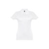 30134_106 THC EVE WH. Short-sleeved fitted polo for women in 100% cotton