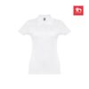 30134_set THC EVE WH. Short-sleeved fitted polo for women in 100% cotton