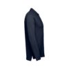 THC BERN. Men's long-sleeved 100% cotton piqué polo shirt with removable label