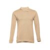THC BERN. Men's long-sleeved 100% cotton piqué polo shirt with removable label