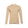 THC BERN. Men's long-sleeved 100% cotton piqué polo shirt with removable label